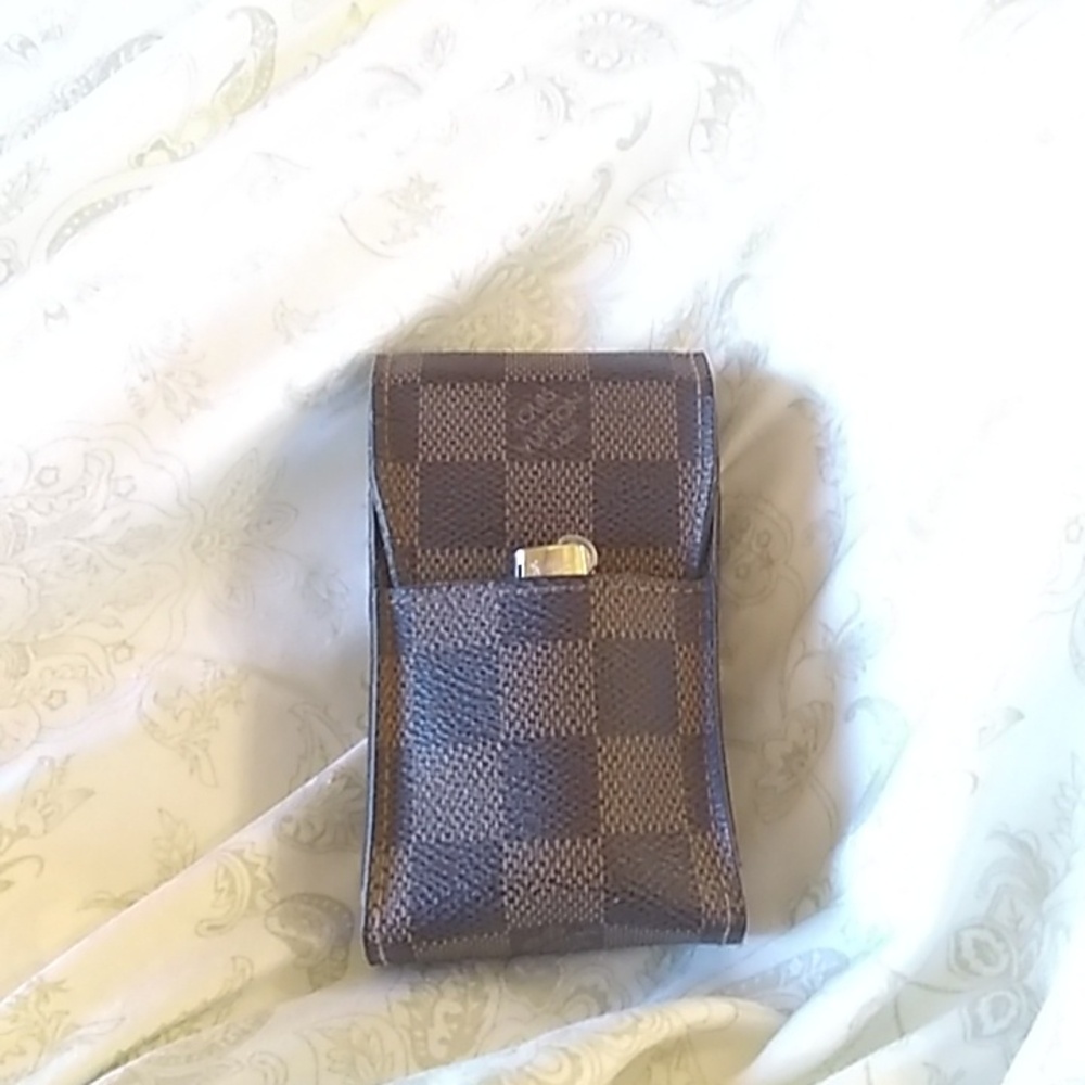 Louis Vuitton Damier Ebene cigarette case, AUTHENTIC